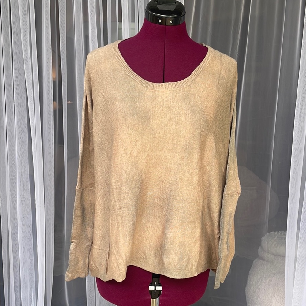 Handmade Women's Beige Sweater Top